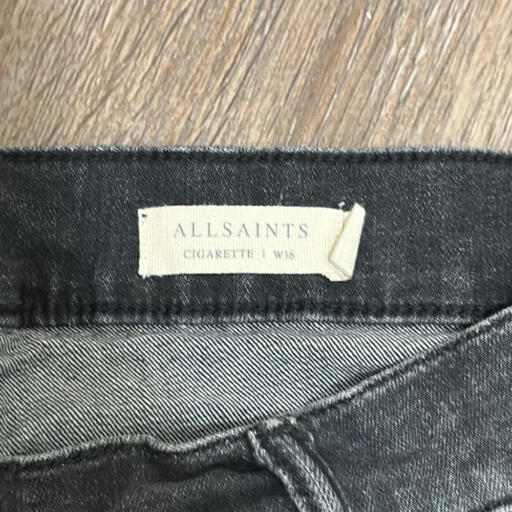 All Saints Men's Skinny Jeans in Faded Black